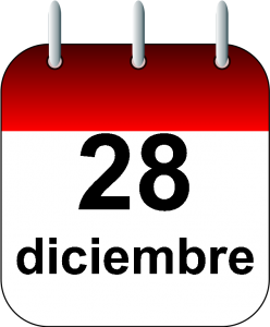 28 de diciembre Calendario